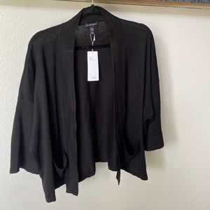 Eileen Fisher Organic Linen Crepe Cardigan NWT
